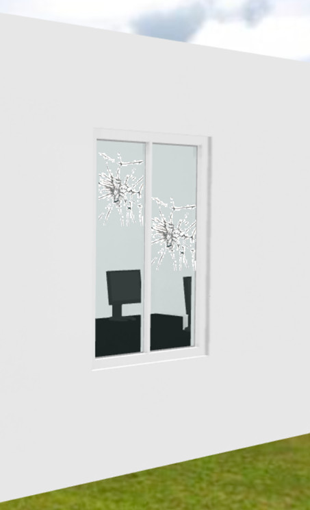 Server room accessible through a fragile exterior window, illustrating a physical security vulnerability that could enable unauthorized access to critical systems.