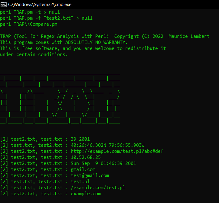 GitHub - mauricelambert/TRAP: TRAP - Tool for Regex Analysis with Perl ...